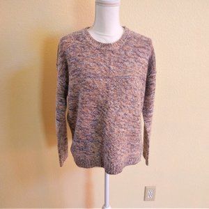NWOT-Tan & Orange Cuddly Cozy Sweater